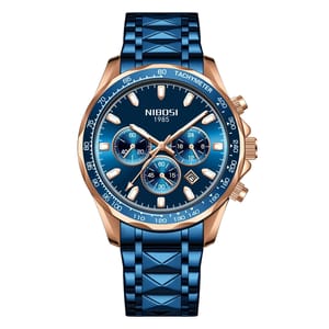 Durable Chronograph Watch with Waterproof, Luminous Features