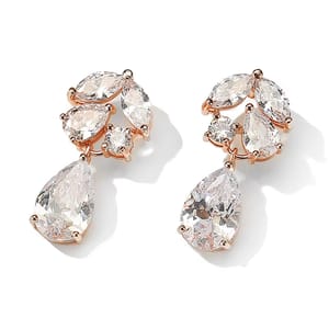 Elegant Marquise Crystal Teardrop Dangle Earrings for Weddings