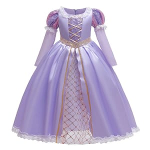 Enchanting Little Mermaid Princess Dress for Girls Fairy Tale Gown