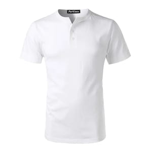 Stylish Slim Fit Short Sleeve Henley T-Shirt for Men