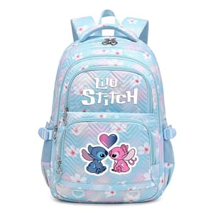 Cute Cartoon Stitch Waterproof School Backpack for Teens & Students