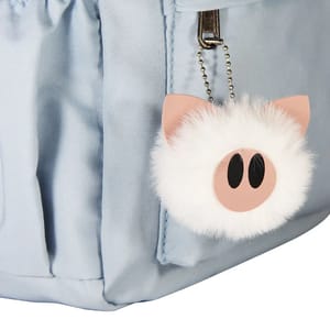 Charming Dalmatians Design Backpack with Rabbit Ears for Students