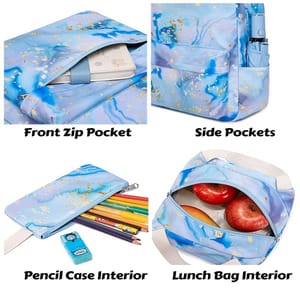 Kids Backpack Set with Pen, Lunch, and Bookbags