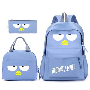 Badtz Maru 3-Piece Backpack Set with Lunch Bag for Students
