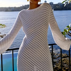 Chic Backless Long Sleeve Knit Mini Dress for Stylish Women Chic Backless Long Sleeve Knit Mini Dress for Stylish Women