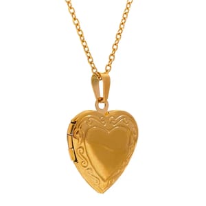 Elegant Heart Stainless Steel Locket Pendant Necklace for Women