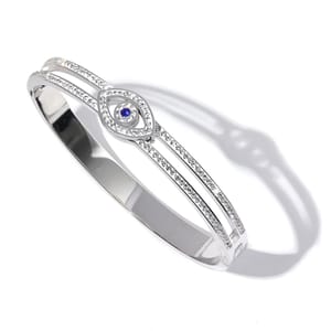 Elegant 60mm Cubic Zirconia Stainless Steel Gold-Plated Bangle Bracelet Elegant 60mm Cubic Zirconia Stainless Steel Gold-Plated Bangle Bracelet