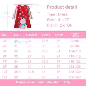 Charming Winter Dress for Girls with Snowman Design