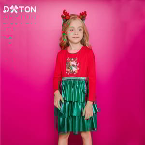 Adorable Unicorn Cartoon Girls' Dress – Casual & Comfy Outfit