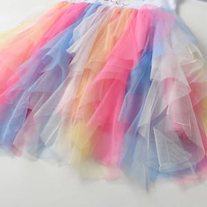 Adorable Unicorn Princess Dress for Girls – Mesh Party Outfit Adorable Unicorn Princess Dress for Girls – Mesh Party Outfit