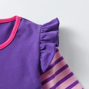 Charming Butterfly Print Long Sleeve Dress for Girls