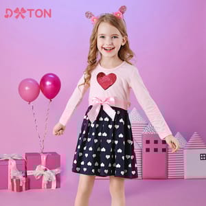 Charming Summer Casual Butterfly Sequined Dress for Little Girls