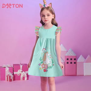 Floral Ruffled Sleeveless Dress for Girls, Casual Summer Style