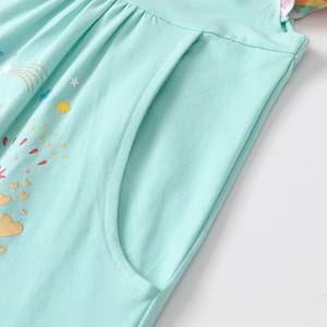Floral Ruffled Sleeveless Dress for Girls, Casual Summer Style