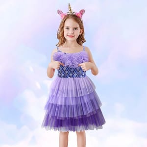 Elegant Layered Floral Princess Dress for Girls – Party & Prom