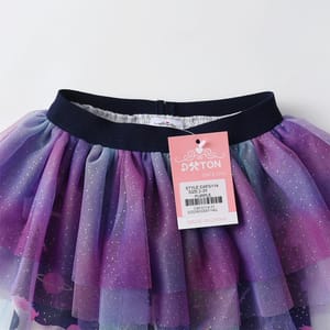 Cute Unicorn Printed Tulle Layered Pant Skirt for Girls