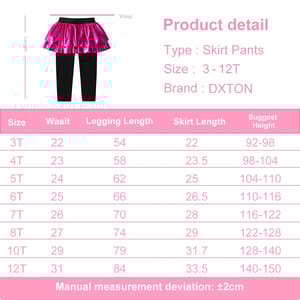 Stylish Fake Two-Piece Skirt Pants for Girls, Casual Leggings Stylish Fake Two-Piece Skirt Pants for Girls, Casual Leggings