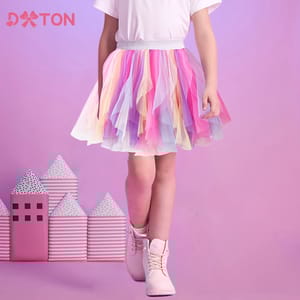 Charming Tulle Tutu Skirt for Girls with Ruffled Design Charming Tulle Tutu Skirt for Girls with Ruffled Design