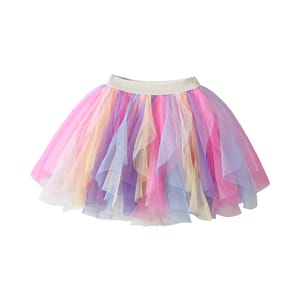 Charming Tulle Tutu Skirt for Girls with Ruffled Design