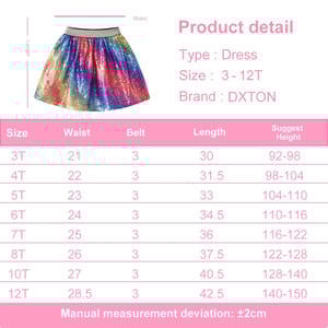 Shiny Rainbow Tutu Skirt for Girls with Sequins and Ruffles