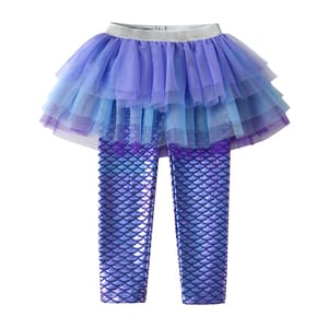 Toddler Girls' Leggings with Tulle Skirt for All Seasons
