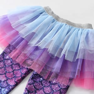 Girls Tulle Skirt Leggings – Ballet Dance & Party Outfit