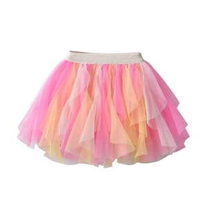 Toddler Girls Colorful Mesh Patchwork Tutu Skirt for Dance