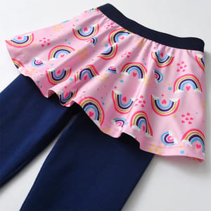 Adorable Girls' Mesh Skirt Leggings – Comfy & Stylish Outfit Adorable Girls' Mesh Skirt Leggings – Comfy & Stylish Outfit