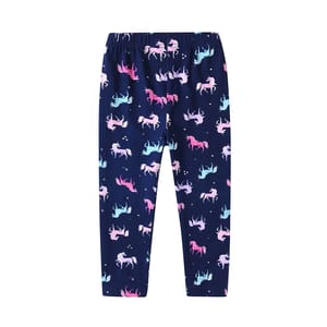 Comfortable Unicorn Print Leggings for Girls, Casual Cotton Trousers Dxton - Kids's Leggings
