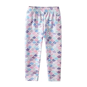 Adorable Mermaid Print Girls' Leggings – Comfy & Stylish