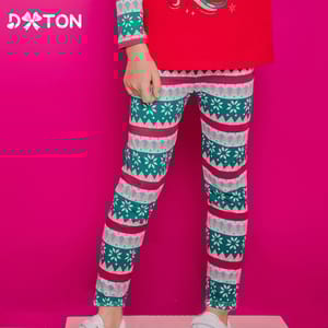 Adorable Girls' Snowflake Print Leggings – Comfy All-Season Wear