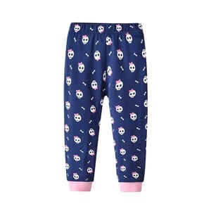 Comfortable Long Sleeve Pajamas Set for Girls with Cartoon Print Comfortable Long Sleeve Pajamas Set for Girls with Cartoon Print