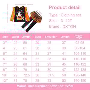 Girls Halloween & Christmas 2-Piece Costume Set with Leggings Girls Halloween & Christmas 2-Piece Costume Set with Leggings