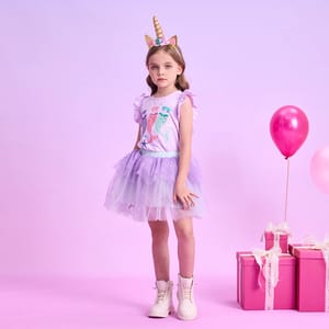 Charming Princess Clothing Set with Tutu Skirt for Girls