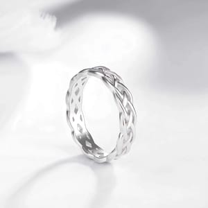 Elegant 925 Sterling Silver Celtic Knot Eternity Ring Elegant 925 Sterling Silver Celtic Knot Eternity Ring