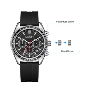 Men's Multifunction Sports Watch with Chronograph and Waterproof Features Men's Multifunction Sports Watch with Chronograph and Waterproof Features