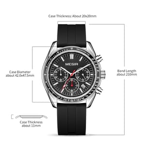 Men's Multifunction Sports Watch with Chronograph and Waterproof Features Men's Multifunction Sports Watch with Chronograph and Waterproof Features