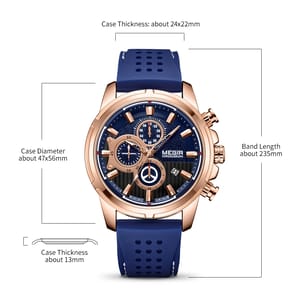 Luxury Business Watch for Men with Leather Strap and Waterproof Features