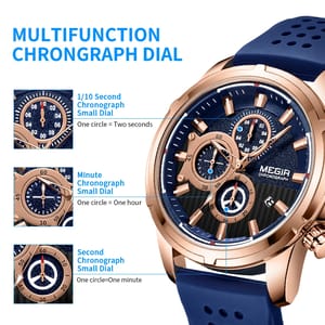 Luxury Business Watch for Men with Leather Strap and Waterproof Features