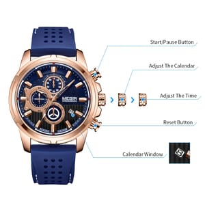 Luxury Business Watch for Men with Leather Strap and Waterproof Features