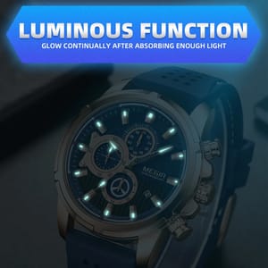 Luxury Business Watch for Men with Leather Strap and Waterproof Features