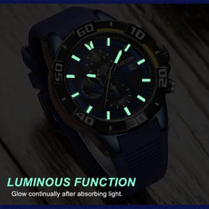 Luxury Sport Chronograph Quartz Watch with Date and Stopwatch Feature
