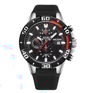 Luxury Sport Chronograph Quartz Watch with Date and Stopwatch Feature