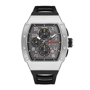 Luxury Quartz Sports Watch with Chronograph and Large Dial