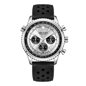Luxury Sports Quartz Watch with Chronograph and Waterproof Features