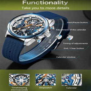 Stylish Sport Watch for Men with Luminous Big Dial Design Stylish Sport Watch for Men with Luminous Big Dial Design