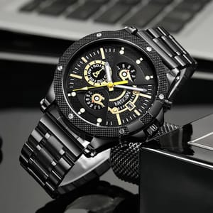 Stylish Chronograph Quartz Watch for Men with Luminous Dial Stylish Chronograph Quartz Watch for Men with Luminous Dial