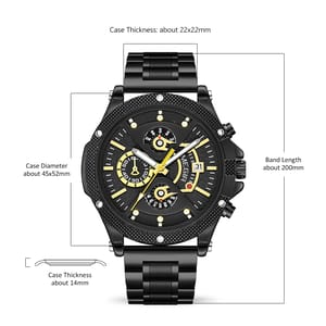 Stylish Chronograph Quartz Watch for Men with Luminous Dial Stylish Chronograph Quartz Watch for Men with Luminous Dial