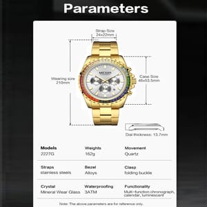 Men’s Luxury Quartz Watch with Diamonds and Chronograph Features Men’s Luxury Quartz Watch with Diamonds and Chronograph Features