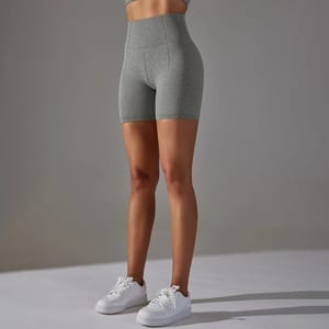 High Waist Seamless Sports Shorts for Yoga and Workout